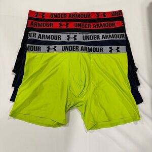 Under Armour Men's Boxer Briefs - Multi-Color 4-Pack 3XL Performance Stretch